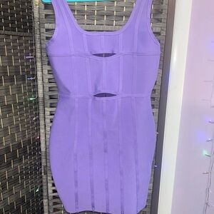 Fashion Nova Lavender Purple Bandage Dress